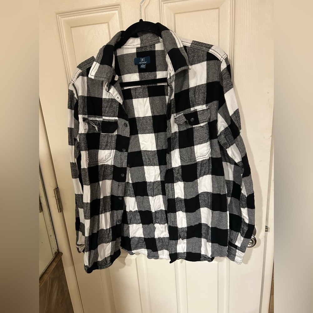 Black and White Plaid Flannel